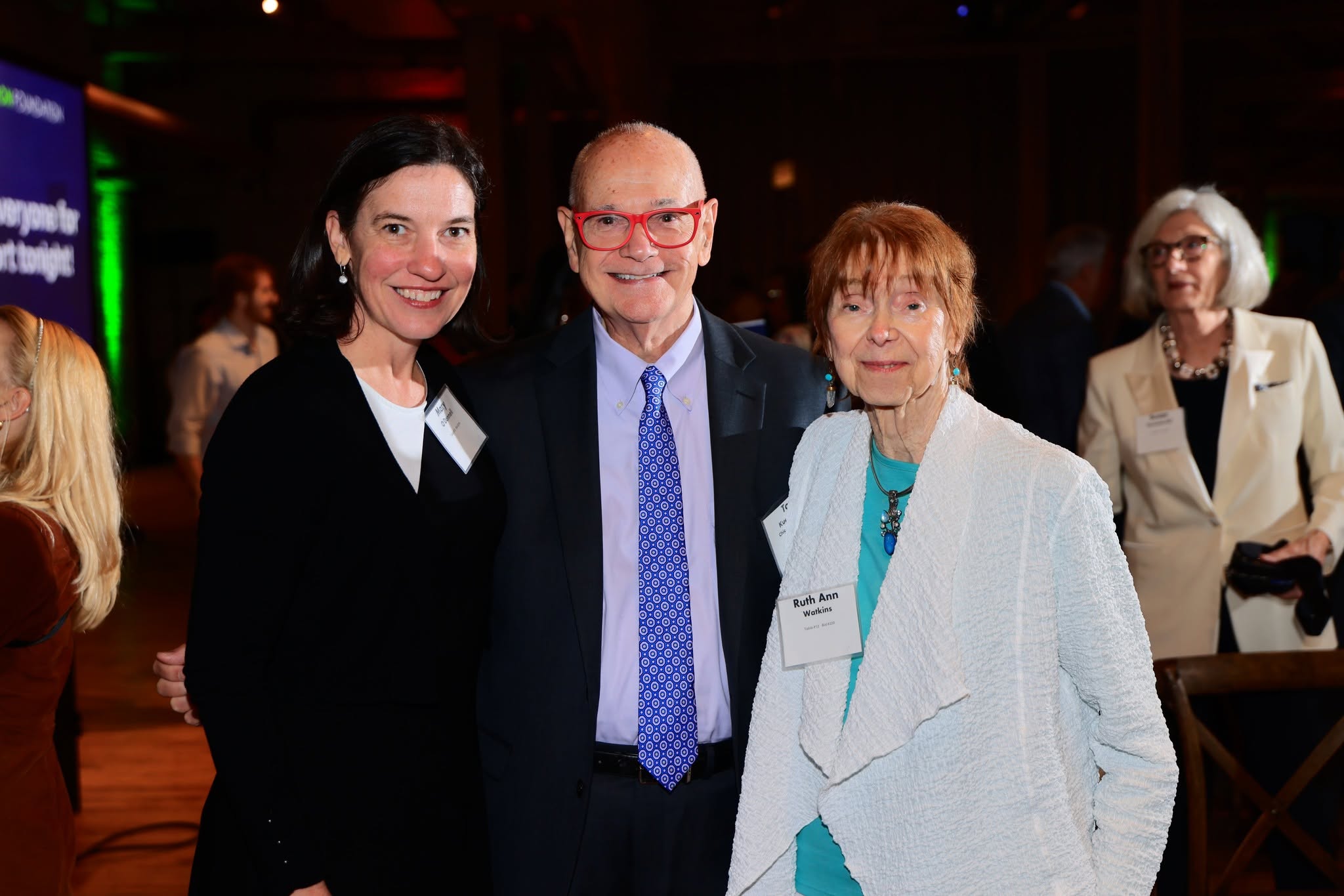 RRF Foundation for Aging CEO Mary O'Donnell with RRF Foundation for Aging Trustees Tom Kuczmarski and Ruth Ann Watkins.